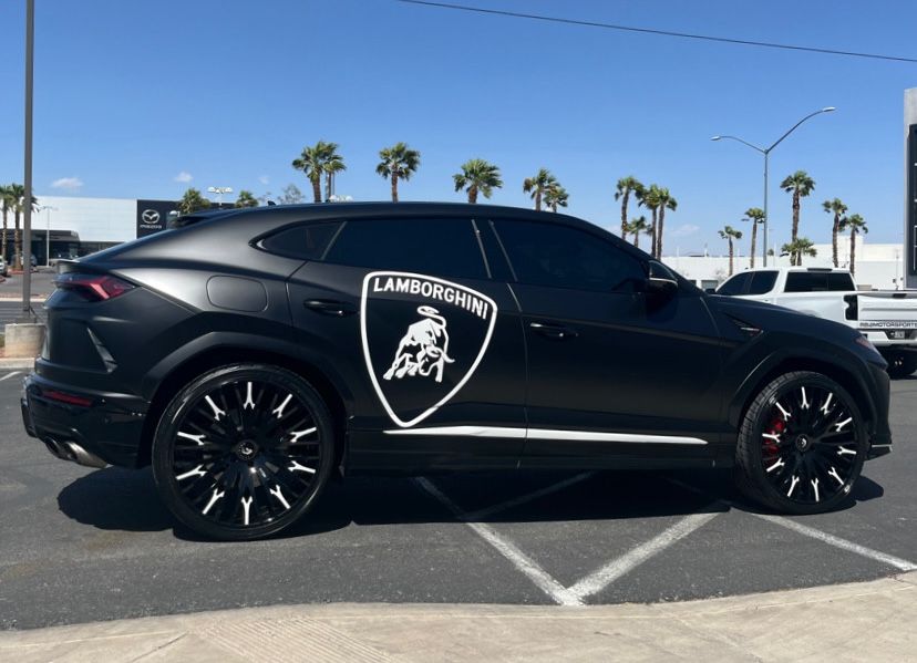 Custom Black Lamborghini Urus Tint and Wheels by RBO Motorsports