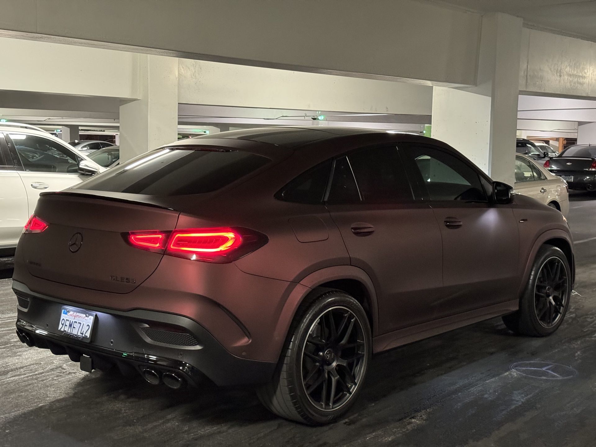 Matte brown luxury SUV full vinyl wrap